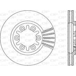 Brzdový kotúč OPEN PARTS BDR1378.20
