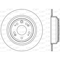 Brzdový kotúč OPEN PARTS BDR2551.10