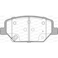 Sada brzdových platničiek kotúčovej brzdy OPEN PARTS BPA1631.02