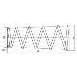 Pružina podvozku OPEN PARTS CSR9004.00