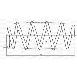 Pružina podvozku OPEN PARTS CSR9018.00