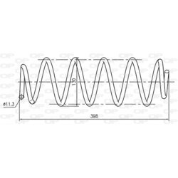 Pružina podvozku OPEN PARTS CSR9320.02