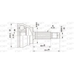 Sada kĺbov hnacieho hriadeľa OPEN PARTS CVJ5012.10