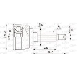 Sada kĺbov hnacieho hriadeľa OPEN PARTS CVJ5112.10