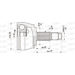 Sada kĺbov hnacieho hriadeľa OPEN PARTS CVJ5375.10