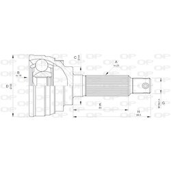 Sada kĺbov hnacieho hriadeľa OPEN PARTS CVJ5584.10