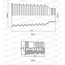 Ochranná sada tlmiča proti prachu OPEN PARTS DCK5012.04