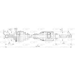 Hnací hriadeľ OPEN PARTS DRS6244.00