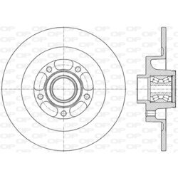 Brzdový kotúč OPEN PARTS BDA2853.30