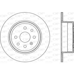 Brzdový kotúč OPEN PARTS BDR1804.10