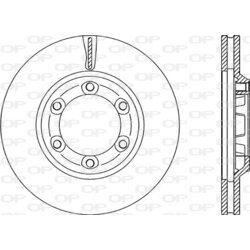 Brzdový kotúč OPEN PARTS BDR2286.20