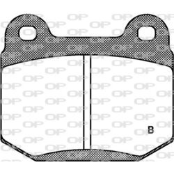 Sada brzdových platničiek kotúčovej brzdy OPEN PARTS BPA0014.01 - obr. 1