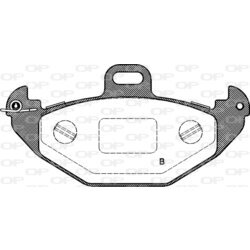 Sada brzdových platničiek kotúčovej brzdy OPEN PARTS BPA0686.00 - obr. 1