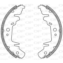 Sada brzdových čeľustí OPEN PARTS BSA2004.00