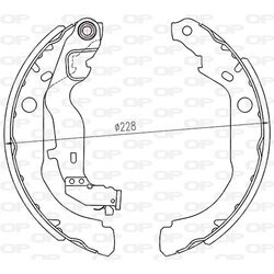 Sada brzdových čeľustí OPEN PARTS BSA2264.00