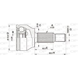 Sada kĺbov hnacieho hriadeľa OPEN PARTS CVJ5513.10