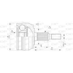 Sada kĺbov hnacieho hriadeľa OPEN PARTS CVJ5579.10