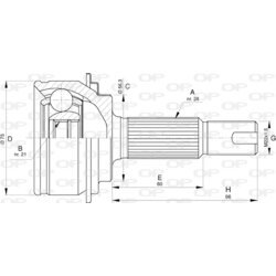 Sada kĺbov hnacieho hriadeľa OPEN PARTS CVJ5771.10