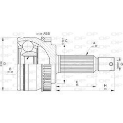 Sada kĺbov hnacieho hriadeľa OPEN PARTS CVJ5791.10