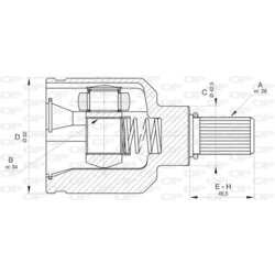 Sada kĺbov hnacieho hriadeľa OPEN PARTS CVJ5835.20