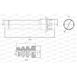 Ochranná sada tlmiča proti prachu OPEN PARTS DCK5055.04