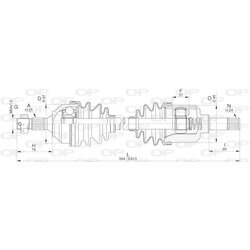 Hnací hriadeľ OPEN PARTS DRS6305.00