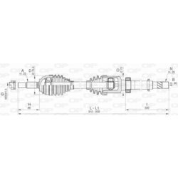 Hnací hriadeľ OPEN PARTS DRS6473.00