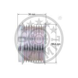 Voľnobežka alternátora OPTIMAL F5-1104 - obr. 2