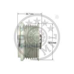 Voľnobežka alternátora OPTIMAL F5-1040 - obr. 2