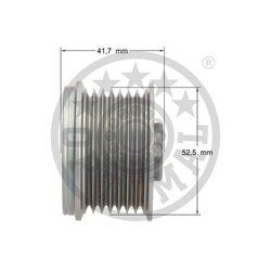 Voľnobežka alternátora OPTIMAL F5-1074 - obr. 2