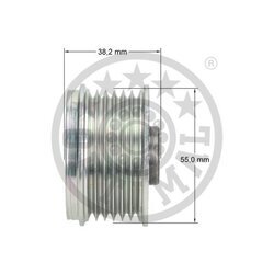 Voľnobežka alternátora OPTIMAL F5-1138 - obr. 2