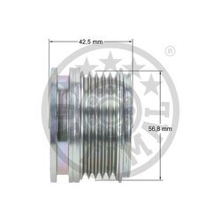 Voľnobežka alternátora OPTIMAL F5-1079 - obr. 2