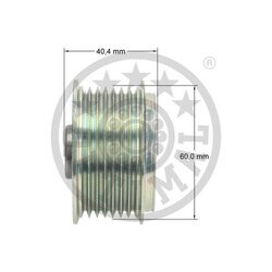 Voľnobežka alternátora OPTIMAL F5-1137 - obr. 2