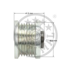 Voľnobežka alternátora OPTIMAL F5-1096 - obr. 2