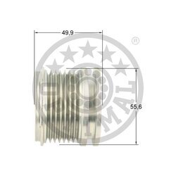 Voľnobežka alternátora OPTIMAL F5-1200 - obr. 2