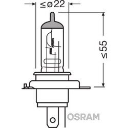 Žiarovka pre hlavný svetlomet OSRAM 64185