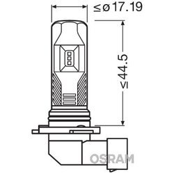 Žiarovka pre diaľkový svetlomet OSRAM 9745CW - obr. 1