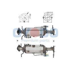 Filter sadzí/pevných častíc výfukového systému Oyodo 20N0009-OYO