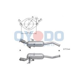 Filter sadzí/pevných častíc výfukového systému Oyodo 20N0141-OYO