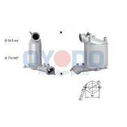 Filter sadzí/pevných častíc výfukového systému Oyodo 20N0079-OYO