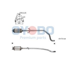 Filter sadzí/pevných častíc výfukového systému Oyodo 20N0096-OYO