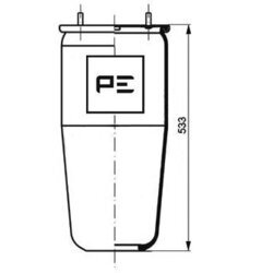 Mech pneumatického pruženia PE Automotive 084.020-70A