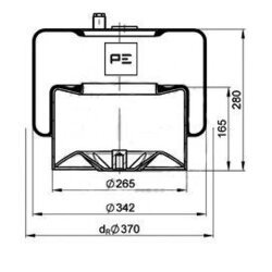 Mech pneumatického pruženia PE Automotive 084.271-75A