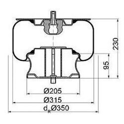 Mech pneumatického pruženia PE Automotive 084.414-72A