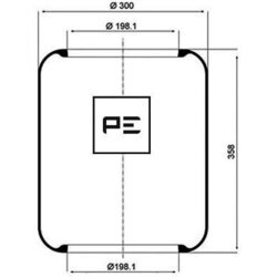 Mech pneumatického pruženia PE Automotive 084.009-70A