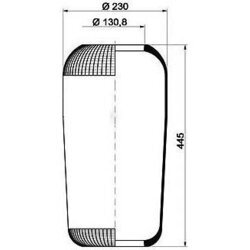 Mech pneumatického pruženia PE Automotive 084.097-70A