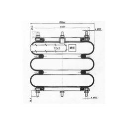 Mech pneumatického pruženia PE Automotive 084.243-71A