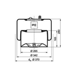 Mech pneumatického pruženia PE Automotive 084.271-71A