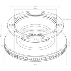 Brzdový kotúč PE Automotive 296.000-00A