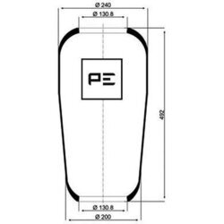 Mech pneumatického pruženia PE Automotive 084.014-70A